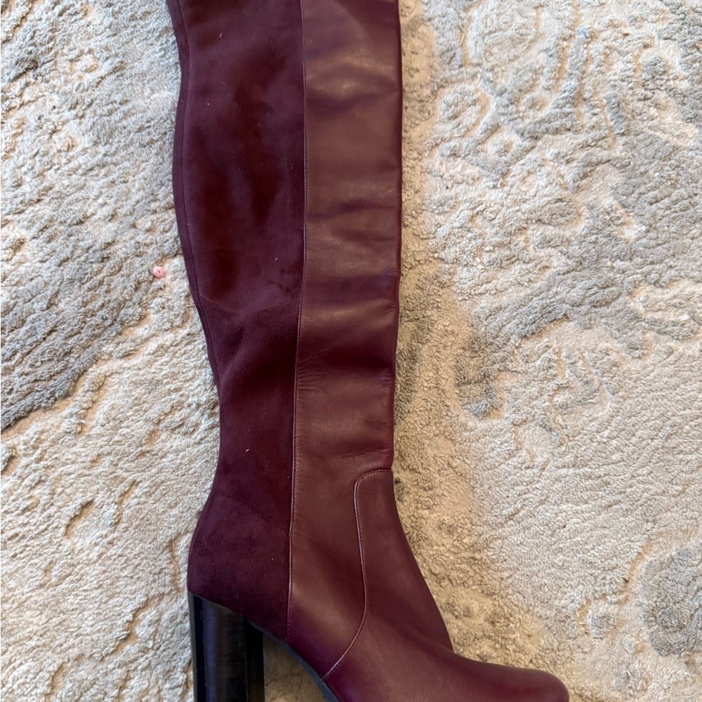 Michael Kors Deep Burgundy Over-the-Knee Boots